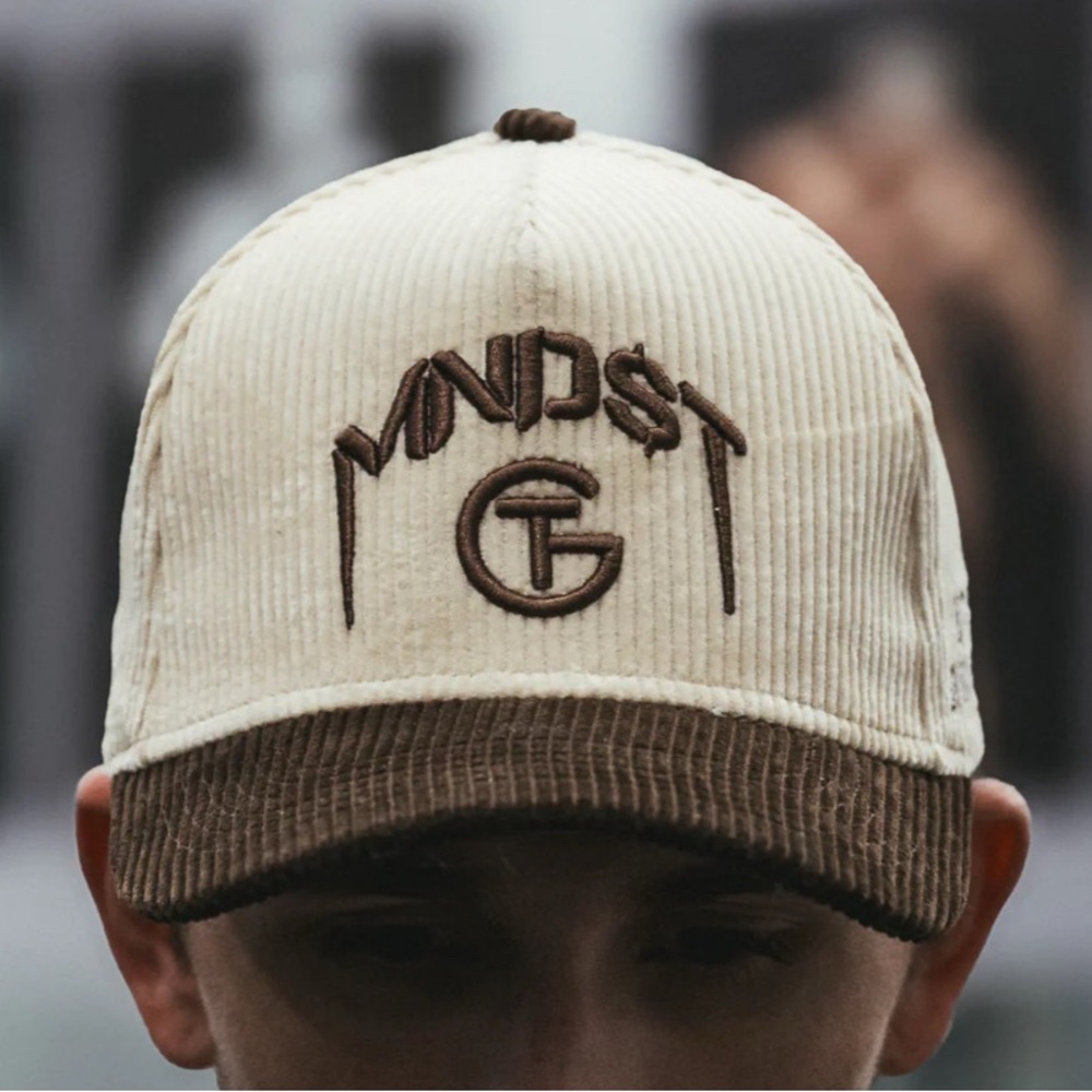 MNDST Cream Corduroy Hat NWT Stylish Adjustable Cap